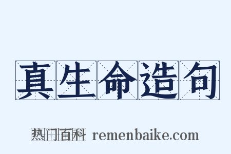 真生命造句是什么意思的图片